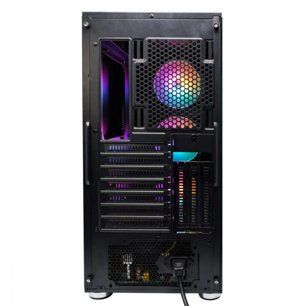 GABINETE EVOTEC (EV-1021) TOKIO,MICRO ATX,SIN FUENTE,2*USB 3.0,ACRILICO,NEGRO - Imagen 4
