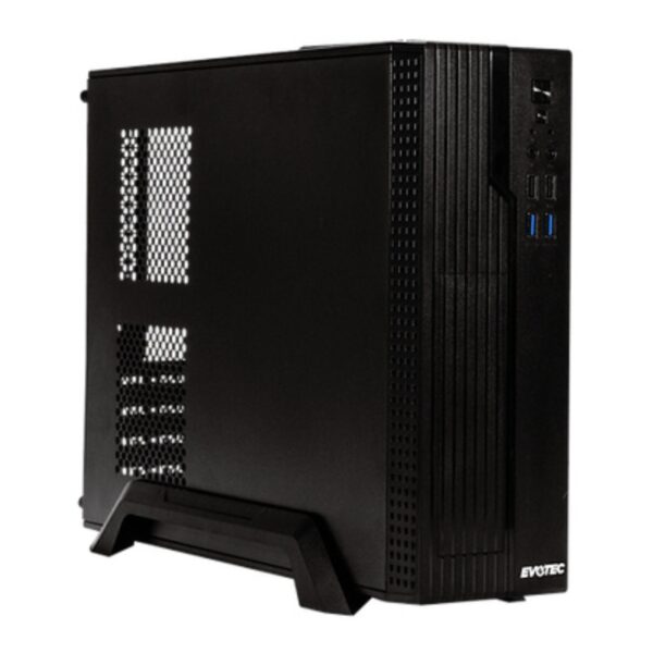 GABINETE EVOTEC (EV-1022) VALENCIA,MICRO ATX,FUENTE 600W,2*USB 3.0,2*USB 2.0,NEGRO