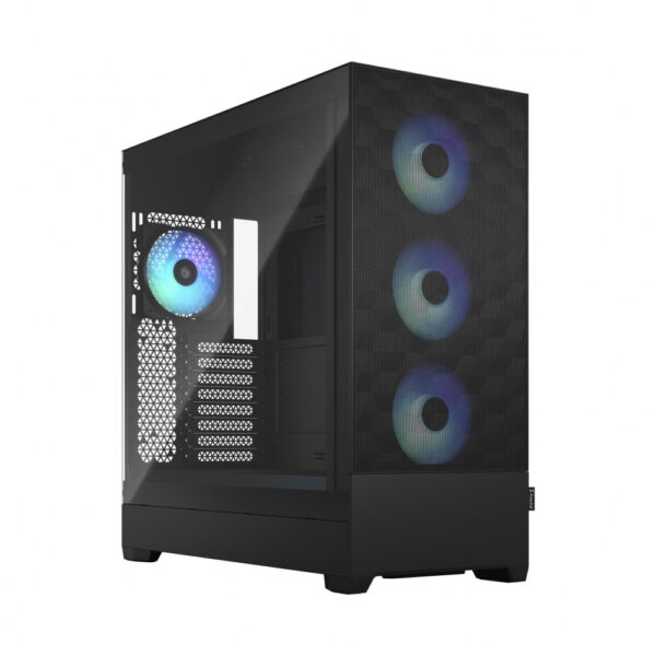 GAB FRACTAL POP XL AIR TG CLEAR NEGRO RGB EATX