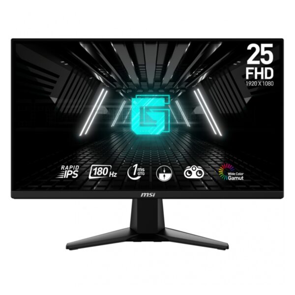 MONITOR MSI G255F 24.5" 1 DISPLAYPORT 2 HDMI 180HZ