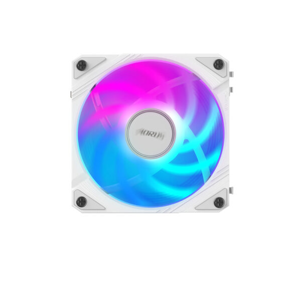 VENTILADOR AOURS EZ CHAIN FAN 120 ICE 1x120MM ARGB FAN 60CFM BLANCO GP ECFAN1201 ICE - Imagen 3