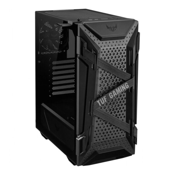 GABINETE ASUS (GT301/BLK/ARGB FAN//) NEGRO,RGB 120MM FANS*3,120MM FAN,VIDRIO TEMPLADO,MT,S/FUENTE - Imagen 2