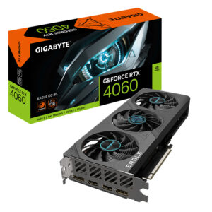 TARJETA DE VIDEO GIGABYTE (GV-N4060EAGLE OC-8GD) RTX 4060, 8GB GDDR6, PCIE 4.0, 2* HDMI, 2*DP, 3 FAN