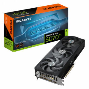 TARJETA DE VIDEO GIGABYTE (GV-N507TEAGLE OC-16GD) RTX 5070TI, 16GB GDDR7,PCIE 5.0,1*HDMI,3*DP3,FAN