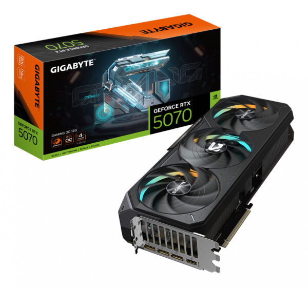 VGA GIGABYTE GEFORCE RTX 5070 TI GAMING OC 16G GDDR7 7680x4320 3DP 1HDMI GV N507TGAMING OC 16GD