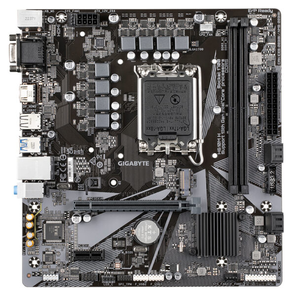 MB GIGABYTE LGA1700 MICRO ATX 2DDR5 5600 MHZ PCIE 4.0 1HDMI 4USB2.0 2USB3.2 H610M H - Imagen 2