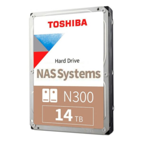 DISCO DURO INTERNO TOSHIBA N300 NAS 14TB 3.5P 7200RPM 256MB HDWG51EXZSTA