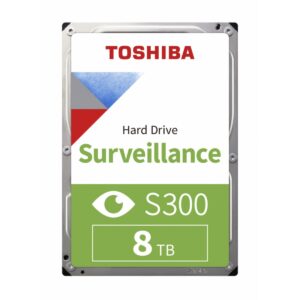 DISCO DURO INTERNO TOSHIBA S300 PARA VIDEOVIGILANCIA 8TB 7200RPM 256MB 64 CAMARAS HDWT380UZSVAR