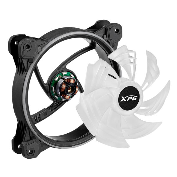 VENTILADOR ADATA XPG HURRICANE 1200MM ARGB PWM 120MM 600 2000RPM NEGRO HURRICANE120ARGBPWM BKCWW - Imagen 4
