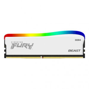 MEMORIA RAM DIMM KINGSTON FURY BEAST 8GB DDR4 3200MHZ CL16 BLANCO RGB  KF432C16BWA 8