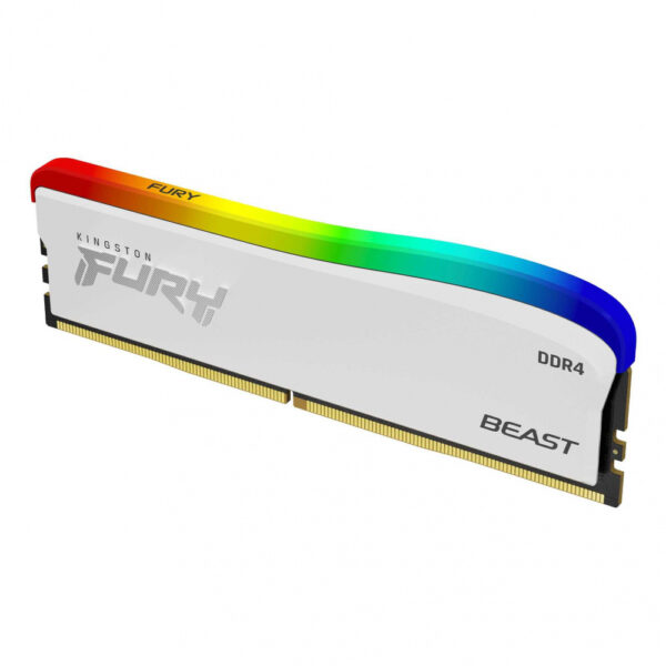 MEMORIA RAM DIMM KINGSTON FURY BEAST 8GB DDR4 3200MHZ CL16 BLANCO RGB  KF432C16BWA 8 - Imagen 2