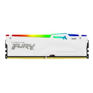 MEMORIA RAM DIMM KINGSTON FURY BEAST BLANCO RGB XMP 16GB DDR5 5600MTS CL40 KF556C40BWA 16