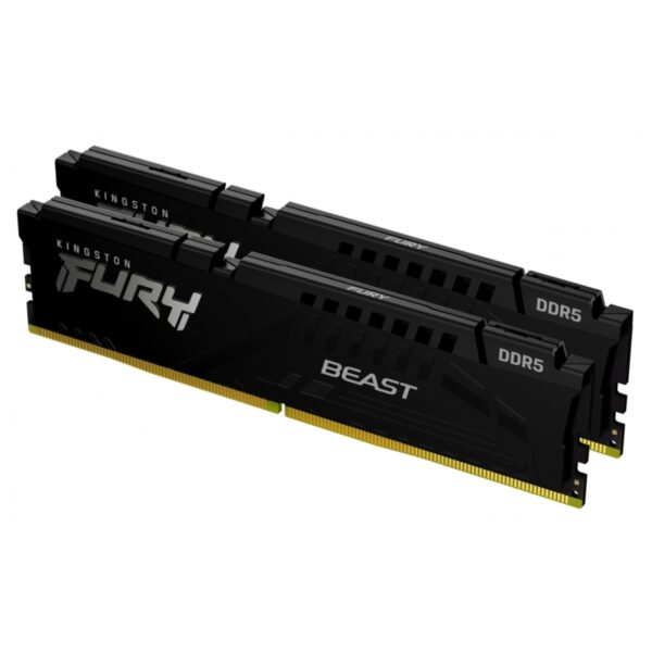MEMORIA RAM DIMM KINGSTON FURY BEAST EXPO 32GB KIT 2 DDR5 6000MTS CL30 NEGRO KF560C30BBEK2 32