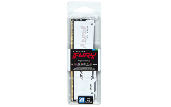 MEMORIA RAM DIMM KINGSTON FURY BEAST BLANCO RGB XMP 32GB DDR5 5200MTS CL40 KF552C40BWA 32 - Imagen 4