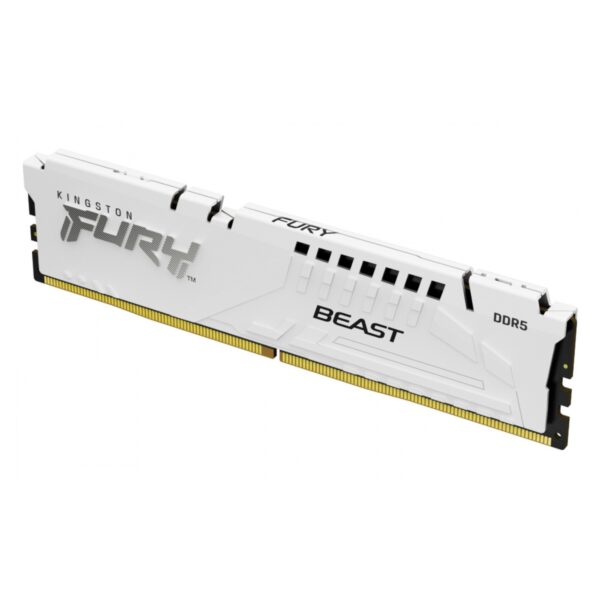 MEMORIA RAM DIMM KINGSTON FURY BEAST EXPO 16GB DDR5 6000MTS CL30 BLANCA KF560C30BW 16