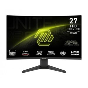 MONITOR LED MSI 27" (MAG 276CF E20) 1920X1080 FULL HD, CURVO, 200HZ, 0.5MS, HDMI, DP, PANELRAPID VA