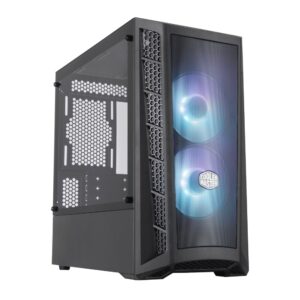 GABINETE COOLER MASTER MINI TORRE MASTERBOXMB311 ARGB CON CONTROLADOR DOBLE VENTILADOR VIDRIO TEMPLA