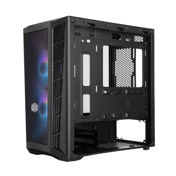 GABINETE COOLER MASTER MINI TORRE MASTERBOXMB311 ARGB CON CONTROLADOR DOBLE VENTILADOR VIDRIO TEMPLA - Imagen 7