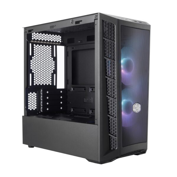 GABINETE COOLER MASTER MINI TORRE MASTERBOXMB311 ARGB CON CONTROLADOR DOBLE VENTILADOR VIDRIO TEMPLA - Imagen 4