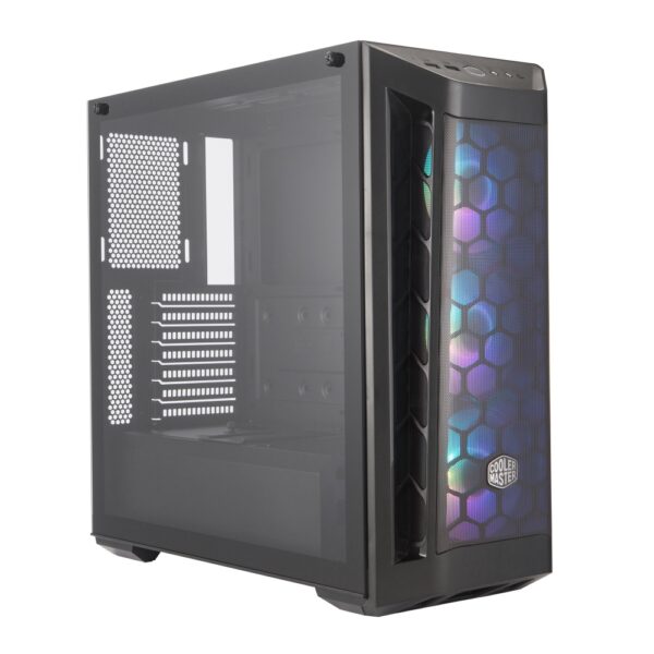 GABINETE COOLER MASTER MASTERBOX MB511 ARGB MEDIA TORRE PANEL FRONTAL DE MESH Y LATERAL VIDRIO TEMPL - Imagen 2