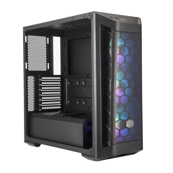 GABINETE COOLER MASTER MASTERBOX MB511 ARGB MEDIA TORRE PANEL FRONTAL DE MESH Y LATERAL VIDRIO TEMPL - Imagen 3