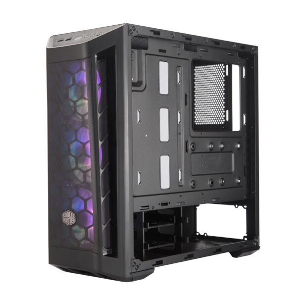 GABINETE COOLER MASTER MASTERBOX MB511 ARGB MEDIA TORRE PANEL FRONTAL DE MESH Y LATERAL VIDRIO TEMPL - Imagen 6