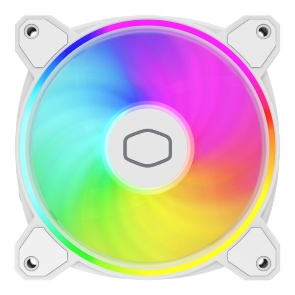 VENTILADOR P/GABINETE COOLER MASTER (MFL-B2DW-21NP2-R2) MASTERFAN MF120 HALO2,ARGB, 4PWM,BLANCO - Imagen 2