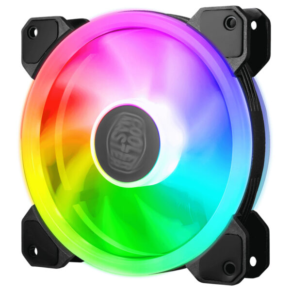 VENTILADOR P/GABINETE COOLER MASTER (MFW-B2DN-18NPA-S3) MASTERFAN MF120 S3,ARGB,4PWM,NEGRO - Imagen 2