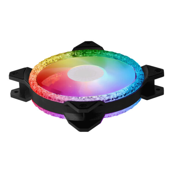 VENTILADOR P/GABINETE COOLER MASTER (MFY-B2DN-20NPA-R1) MF120 PRISMATIC, ARGB, 4PWM, 30 LEDS, 120MM - Imagen 4
