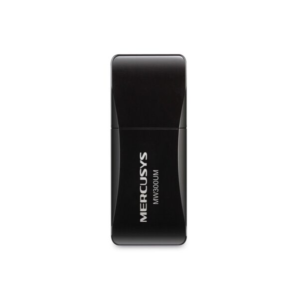 ADAPTADOR DE RED INALAMBRICO MERCUSYS (MW300UM) N300, MINI USB, 300MBPS, 2.4GHZ, COMPARTE WIFI