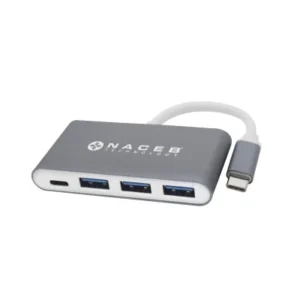 ADAPTADOR TIPO C NACEB (NA-0112) USB TIPO C,3*USB 3.0,COMPATIBLE MAC