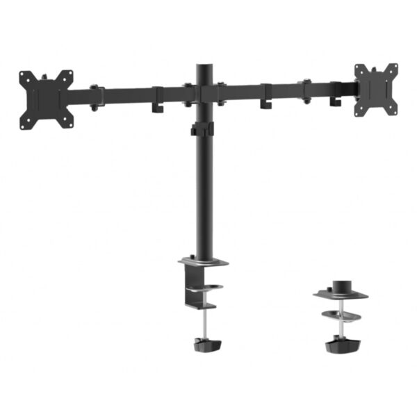 BRAZO DE SOPORTE PARA MONITOR NACEB (NA-0211) NEGRO, MONTAJE DE MESA, P/PANTALLAS 10"-32", DOBLE - Imagen 2
