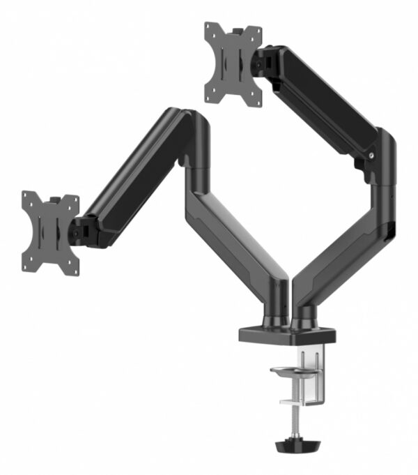 BRAZO DE SOPORTE PARA MONITOR NACEB (NA-0214) NEGRO, MONTAJE DE MESA, P/PANTALLA 10"-32", DOBLE - Imagen 2