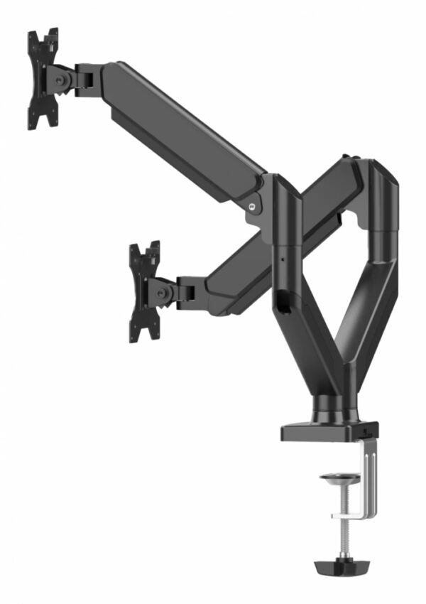 BRAZO DE SOPORTE PARA MONITOR NACEB (NA-0214) NEGRO, MONTAJE DE MESA, P/PANTALLA 10"-32", DOBLE - Imagen 3