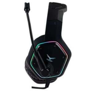 AUDIFONOS NACEB (NA-0315) GAMER NAJA,DIADEMA CON MICROFONO,RGB,USB,7.1,NEGRO,RETROILUMINADO