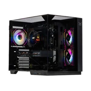 GABINETE NACEB (NA-0638) GAMER M-ATX, ITX, CRISTAL TEMPLADO, NEGRO