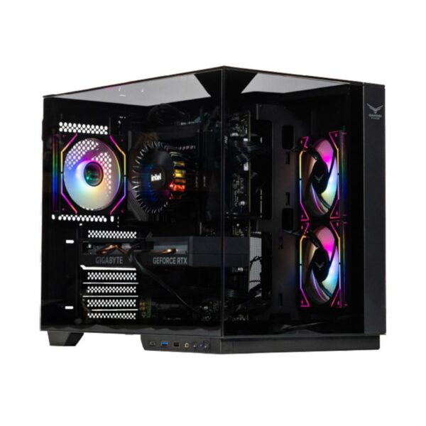 GABINETE NACEB (NA-0638) GAMER M-ATX, ITX, CRISTAL TEMPLADO, NEGRO
