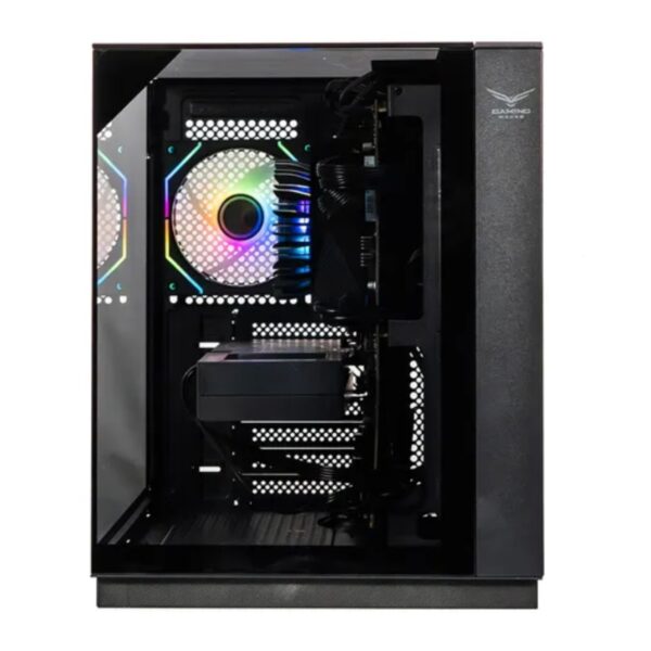GABINETE NACEB (NA-0638) GAMER M-ATX, ITX, CRISTAL TEMPLADO, NEGRO - Imagen 2
