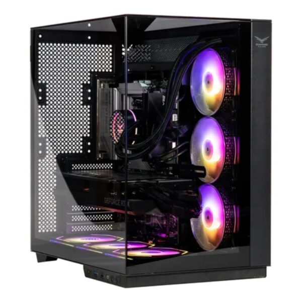 GABINETE NACEB (NA-0639) GAMER M-ATX, ITX, CRISTAL TEMPLADO / LATERAL, FRONTAL Y SUPERIOR, NEGRO - Imagen 2