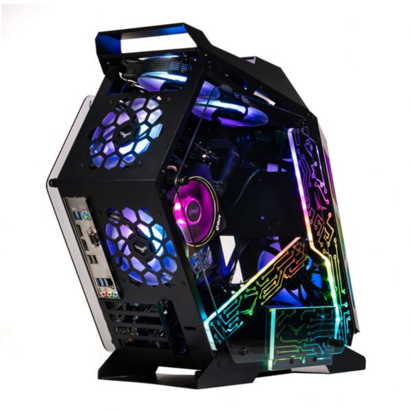 GABINETE NACEB (NA-0641) GAMER OLYMPIAN, M-ATX, ITX, CRISTAL TEMPLADO / LATERAL, FRONTAL Y SUPERIOR - Imagen 3