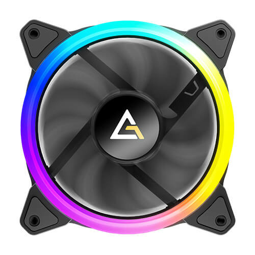VENTILADOR P/GABINETE ANTEC (NEON 120 ARGB 3PK) PAQ 3 FAN ARGB 120MM,CONTROLADOR,1600 RPM,NEGRO