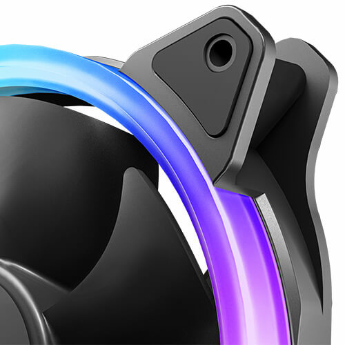 VENTILADOR P/GABINETE ANTEC (NEON 120 ARGB 3PK) PAQ 3 FAN ARGB 120MM,CONTROLADOR,1600 RPM,NEGRO - Imagen 7