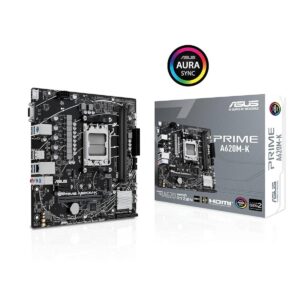 MOTHERBOARD ASUS (PRIME A620M-K) SOCKET AM5,2**DDR5,HDMI,VGA,PCIE-4.0,M.2,MICRO ATX