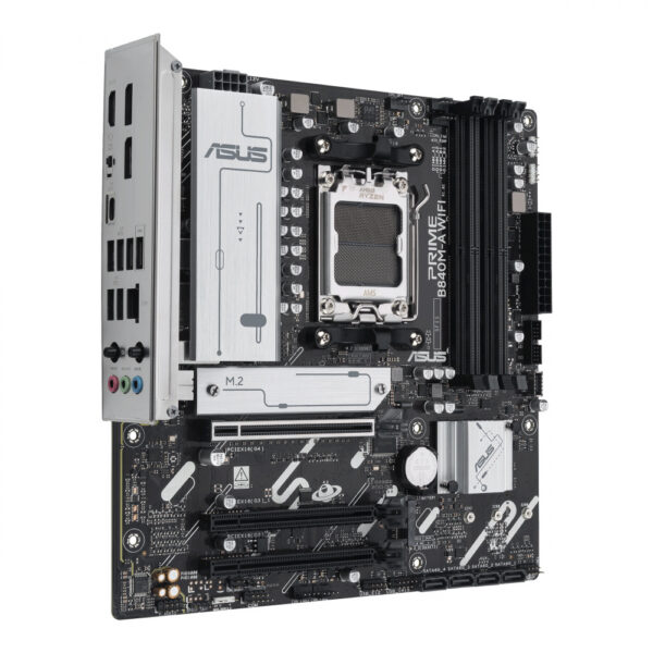 MOTHERBOARD ASUS (PRIME B840M-A WIFI) SOCKET AM5,4*DDR5,HDMI,2*DP,PCIE-4.0,WIFI6E, MICRO ATX - Imagen 4
