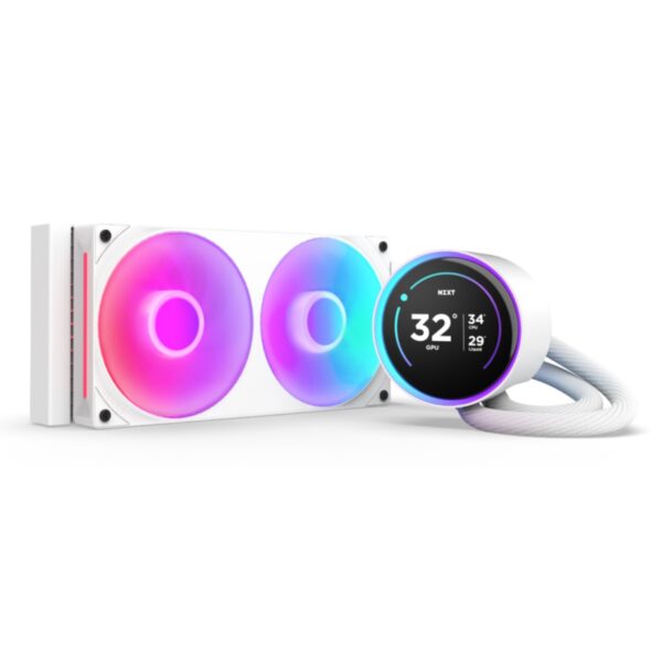 ELIQ NZXT KRAKEN ELITE 240 V2 RGB WHITE 240MM CON PANTALLA LED