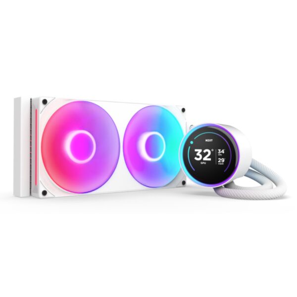 ELIQ NZXT KRAKEN ELITE 280 V2 RGB WHITE 280MM CON PANTALLA LED