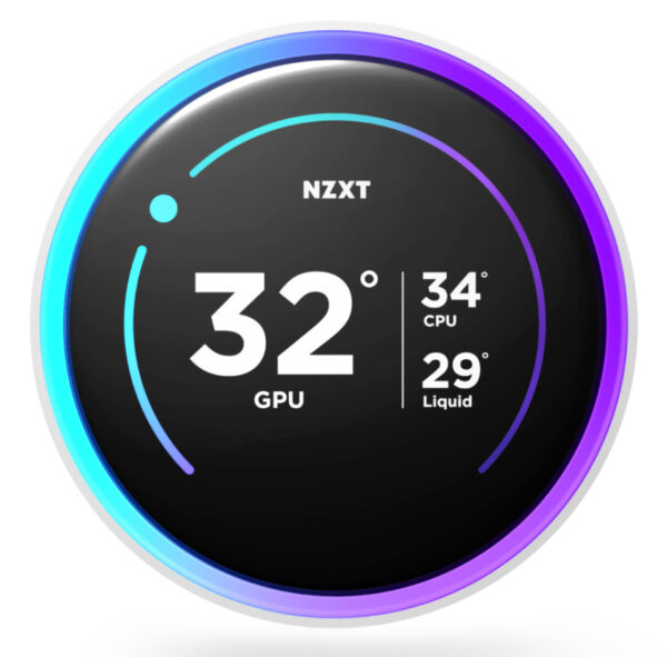 ELIQ NZXT KRAKEN ELITE 280 V2 RGB WHITE 280MM CON PANTALLA LED - Imagen 3