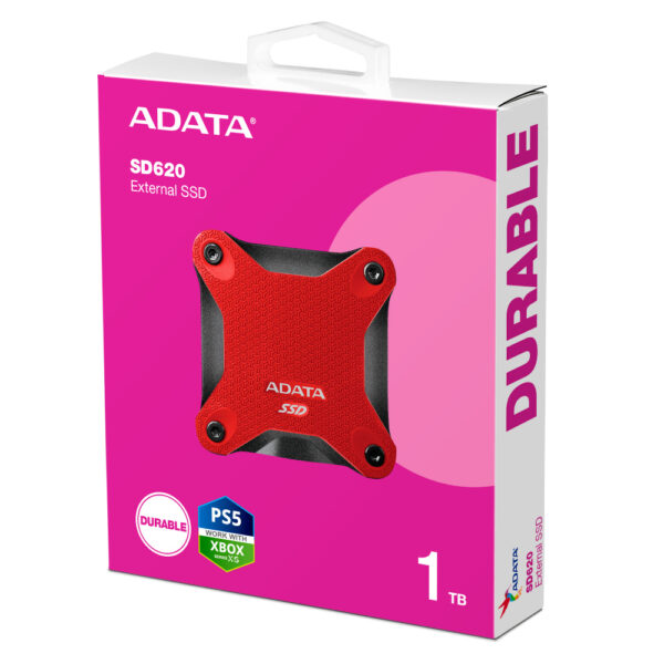 SSD EXTERNO ADATA SD 620 1TB USB 3.2 ROJO SD620 1TCRD - Imagen 6