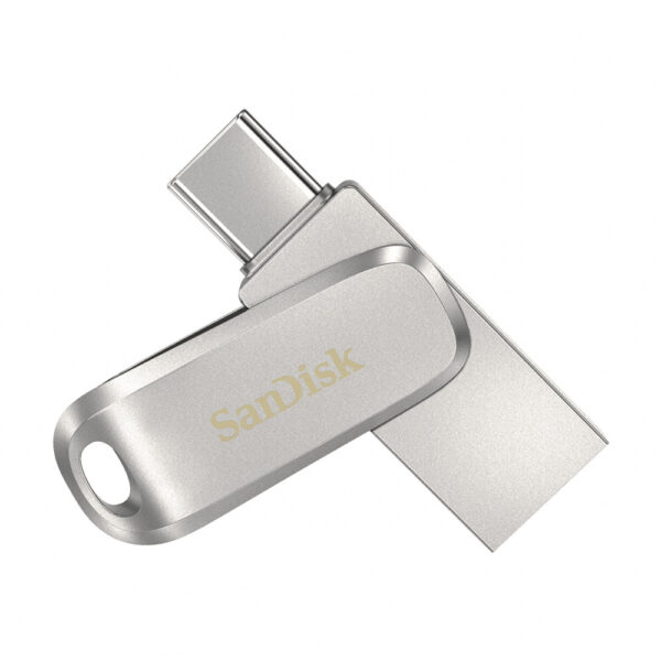 MEMORIA USB SANDISK 512GB (SDDDC4-512G-G46) DUAL DRIVE LUXE, METALICO, USB TYPE-C - Imagen 2