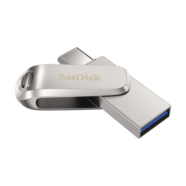 MEMORIA USB SANDISK 512GB (SDDDC4-512G-G46) DUAL DRIVE LUXE, METALICO, USB TYPE-C